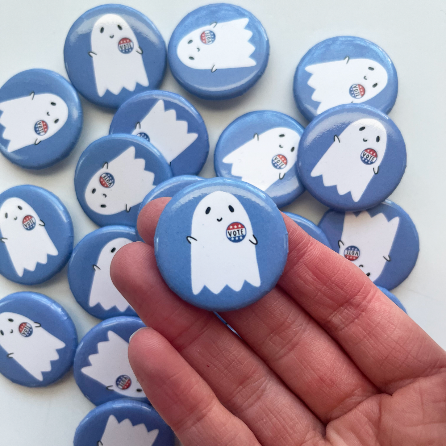 Vote Ghost Button - Keegsie Designs