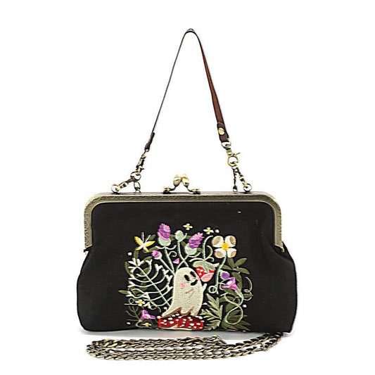 Ghost in Flower Field Convertible Bag