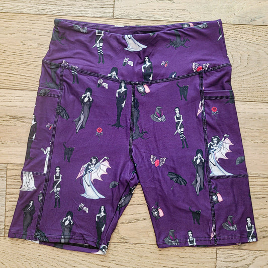 Scream Queens (Exclusive) Pocket Biker Shorts - High-quality Handcrafted Vibrant Bike Shorts