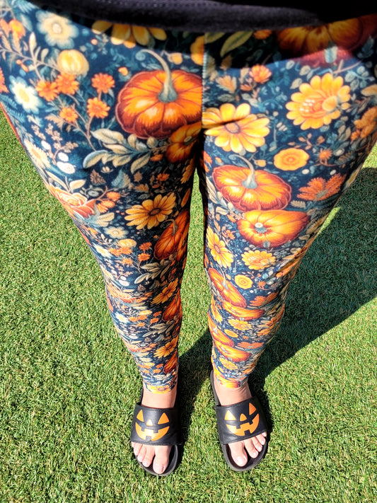 Fall Embroidery - Pocket Leggings