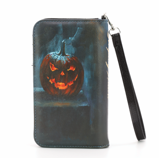 Legend of Sleepy Hollow Book Wallet, Gothic Literary Wallet with Wristlet, Dark Academia Halloween Wallet