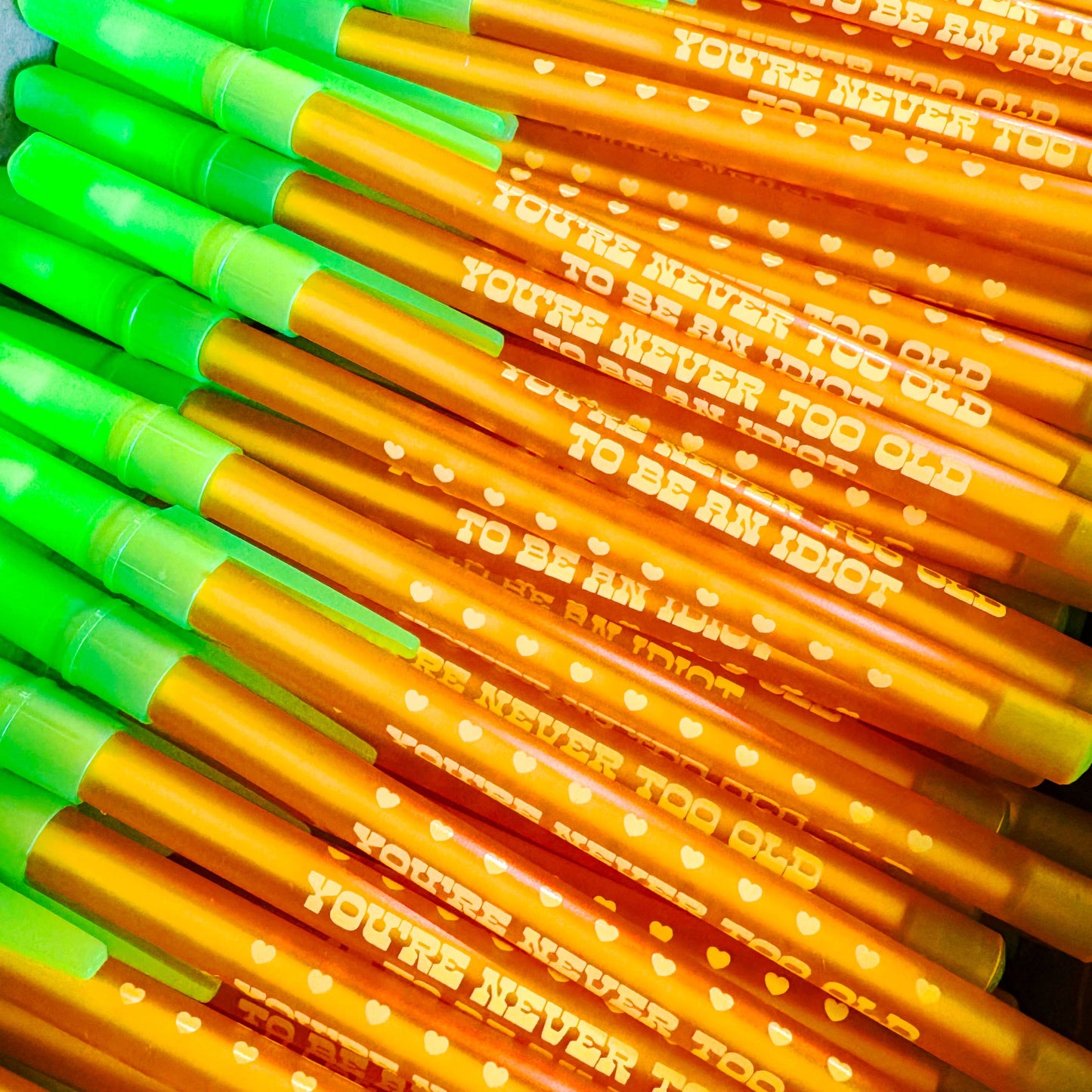 "You're Never Too Old To Be An Idiot" Ballpoint Pen (Krystan Saint Cat)