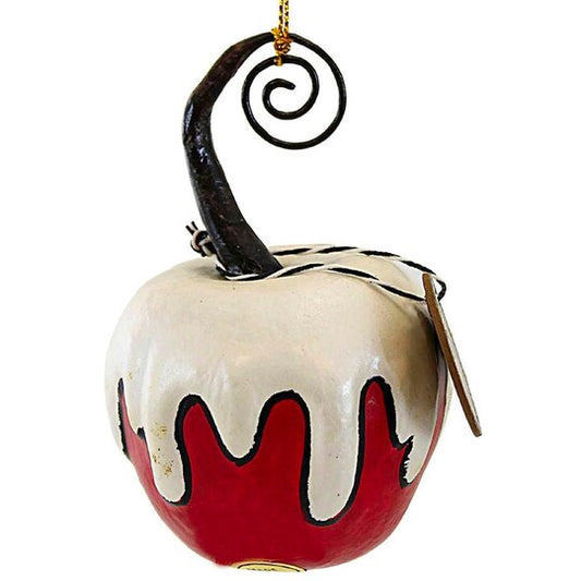 Red Apple With White Poison Ornament (Charmed Confections)