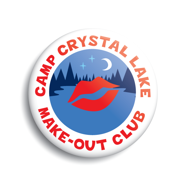 Camp Crystal Lake Make-out Club Button (Monsterologist)