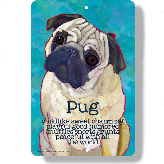 Ursula Dodge Design Studio - 8x12 Metal Sign Dog