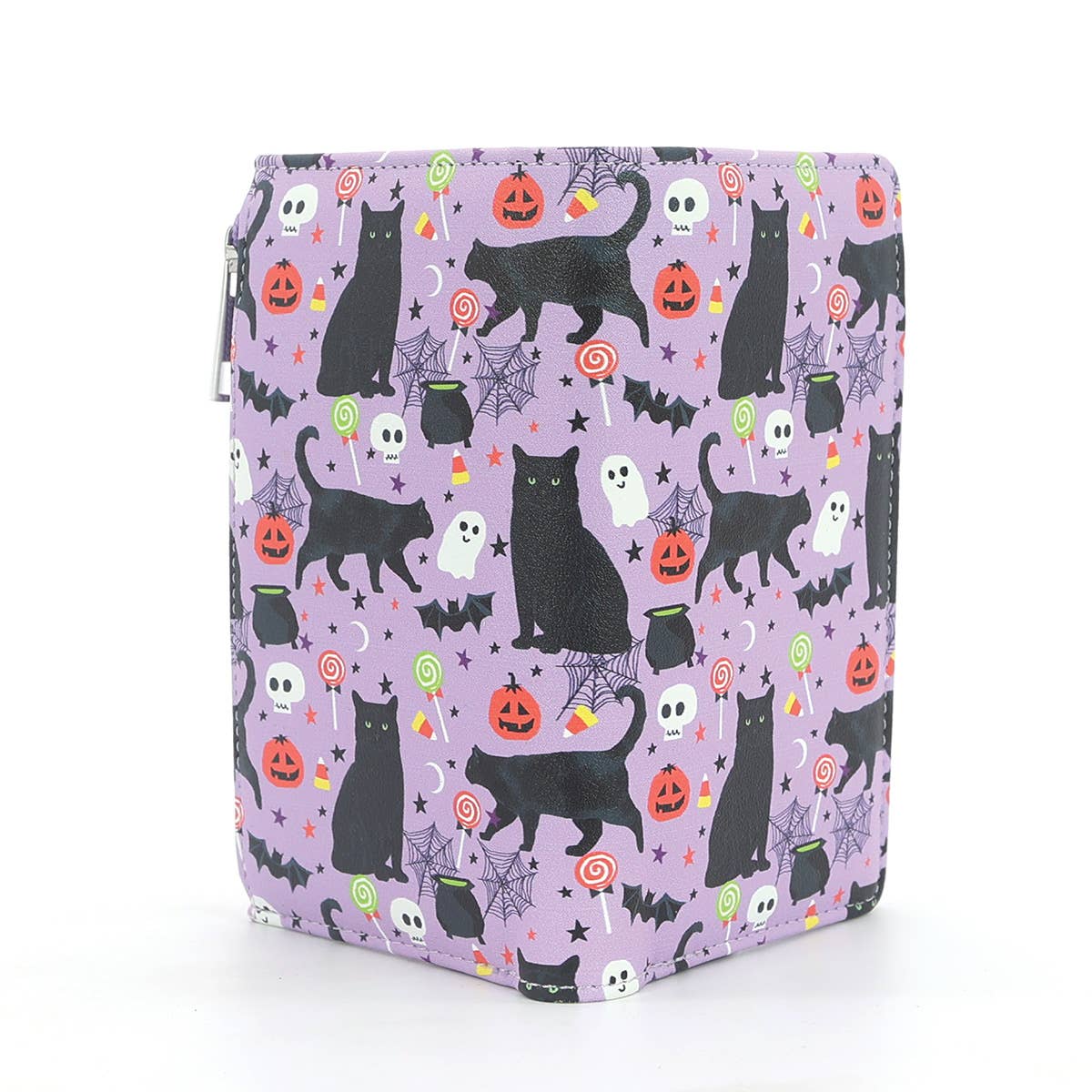 Halloween Black Cat Collage Wallet