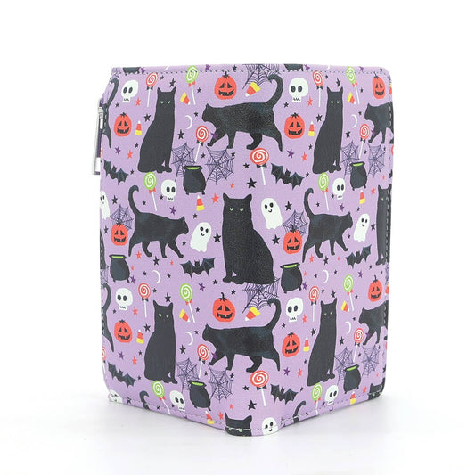 Halloween Black Cat Collage Wallet