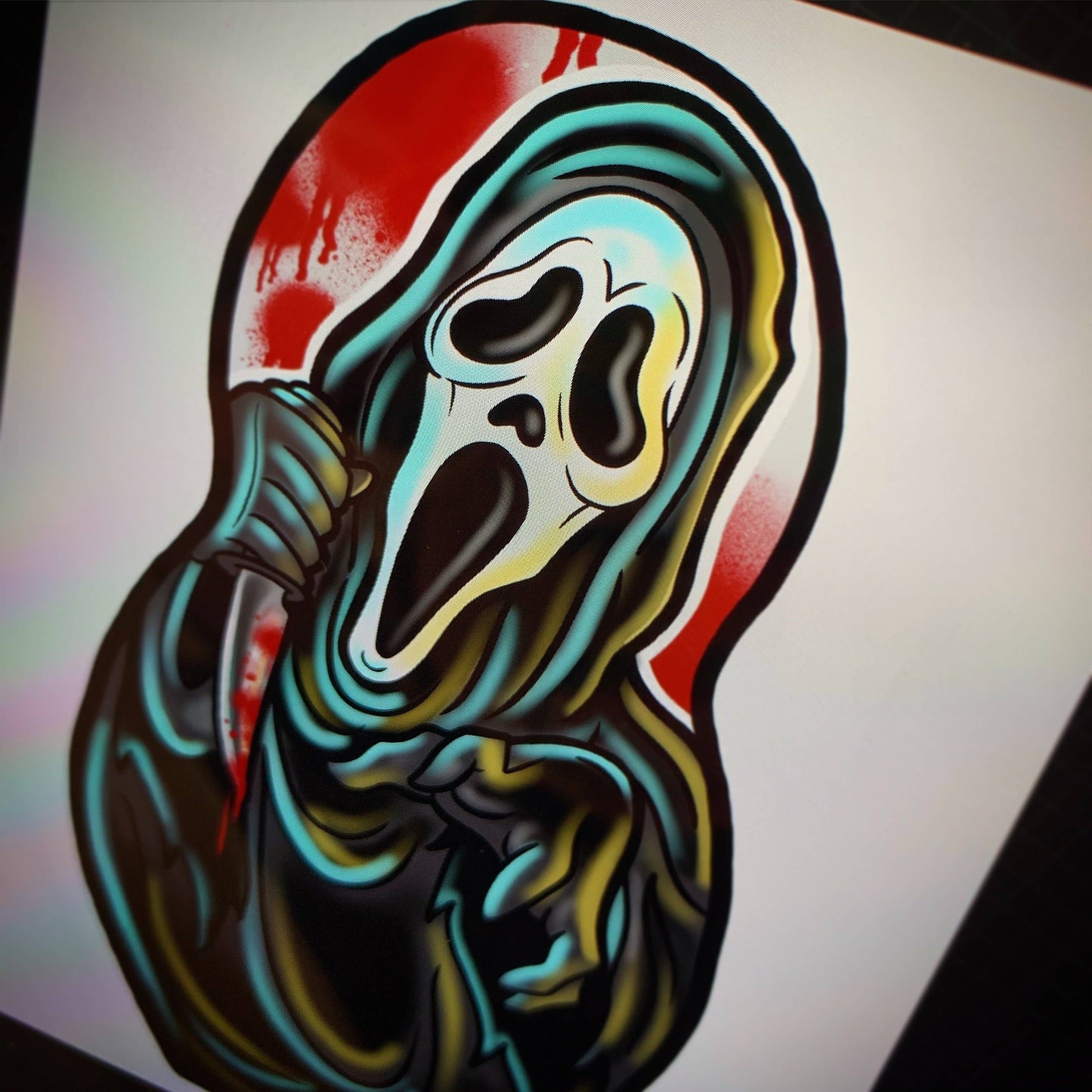 Ghostface Scream Inspired Plush Doll (The Cuddle Cult)