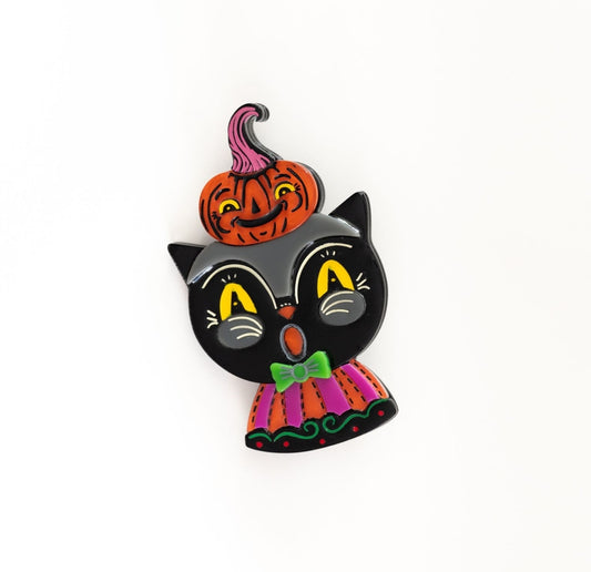 Black Cat & Kinny Brooch (Johanna Parker x Lipstick & Chrome)