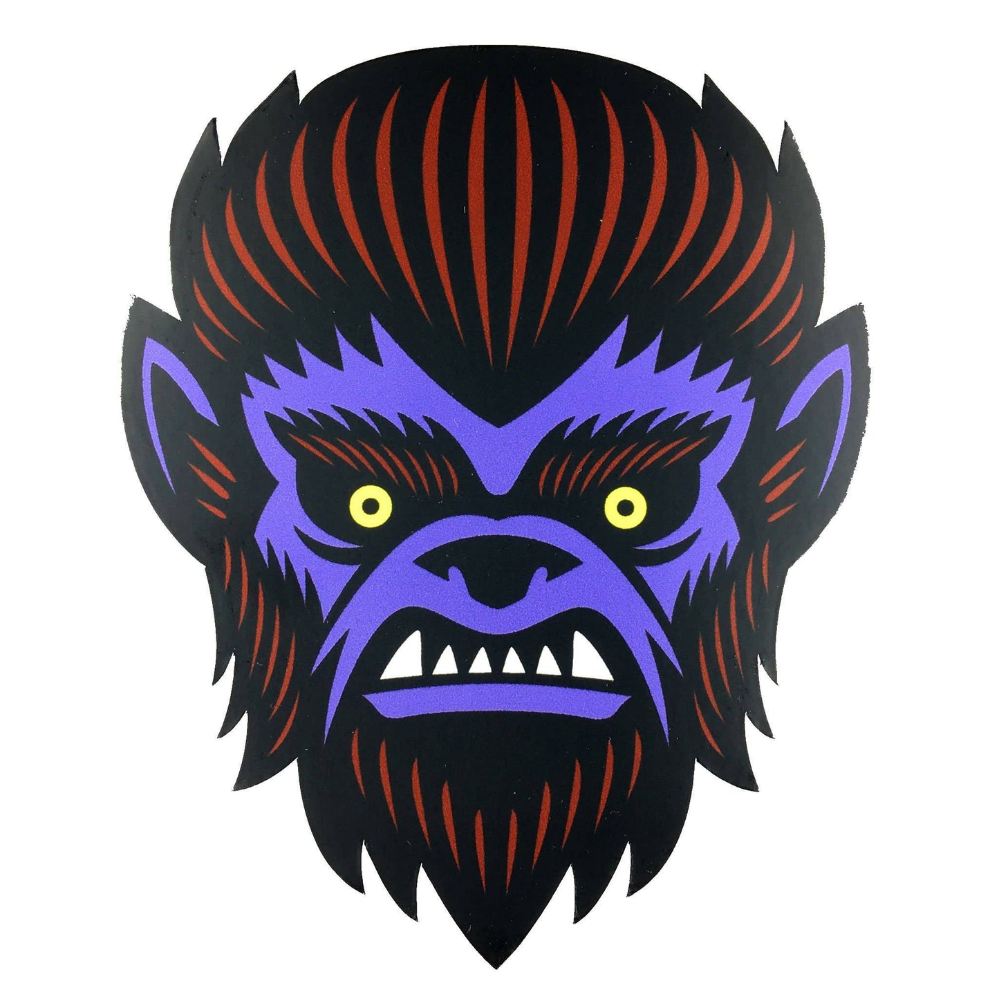 Wolf Man Head Vinyl Sticker (Monsterologist)