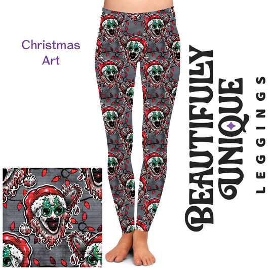 Christmas Art (Exclusive) - Horror High-quality Handcrafted Vibrant Leggings