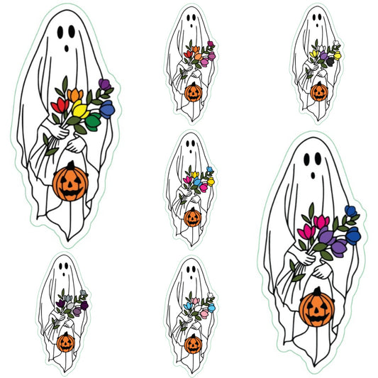 Spooky Ghost Pride Flag Sticker