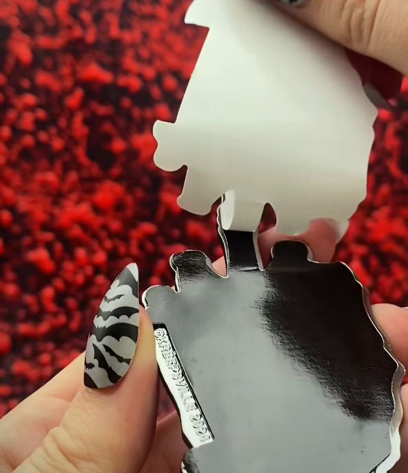 Flying Bat Stick On Car Emblem Set