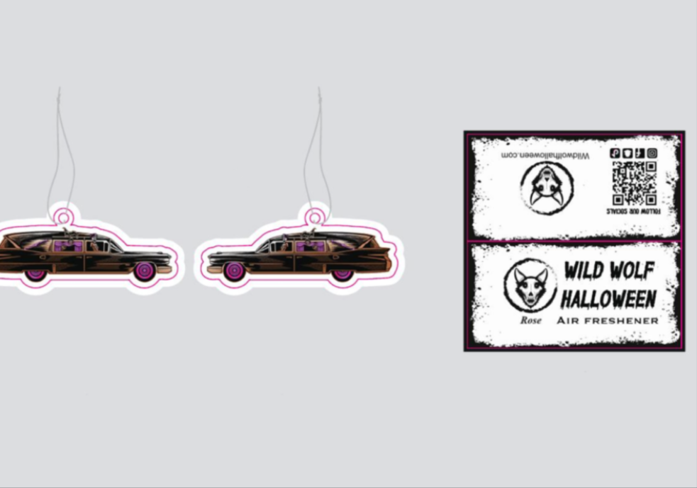 Hearse Car Air freshener (Wild Wolf)
