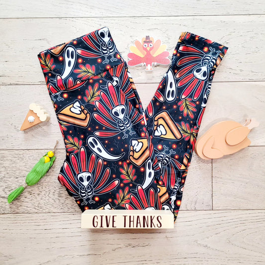 Spooky Thanksgiving (Semi-Exclusive) -Pocket Leggings