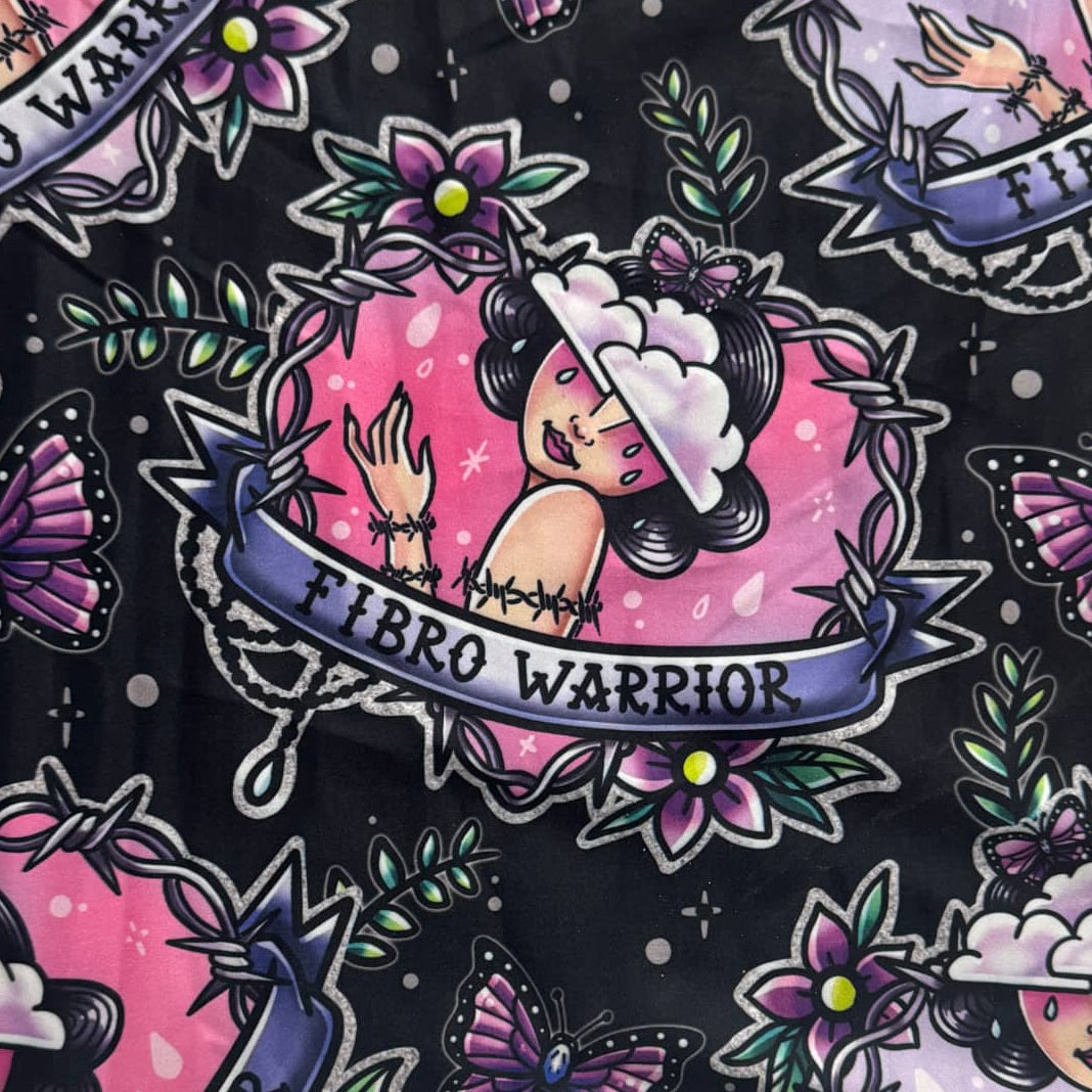 Fibro Warrior (Exclusive) - Fibromyalgia Chronic Pain High-quality Handcrafted Vibrant Leggings