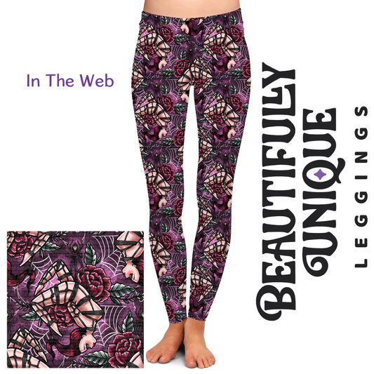 In the Web (Exclusive) - High-quality Handcrafted Vibrant Leggings