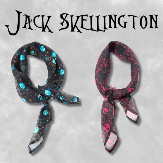 Tim Burton's "The Nightmare Before Christmas" by Unique Vintage Jack Skellington HAIR SCARVES
