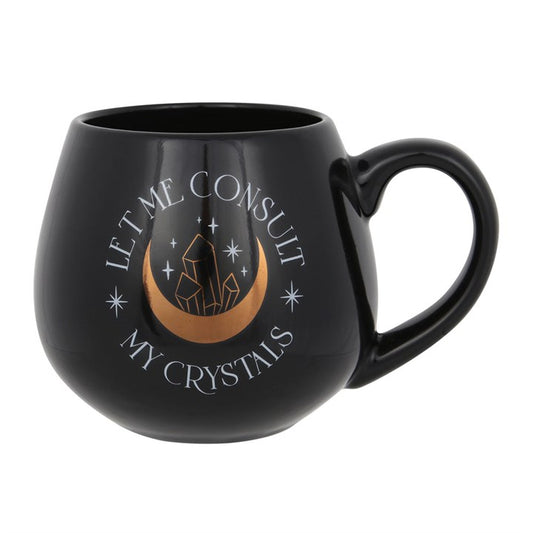 "Let Me Consult My Crystals" Rounded Mug