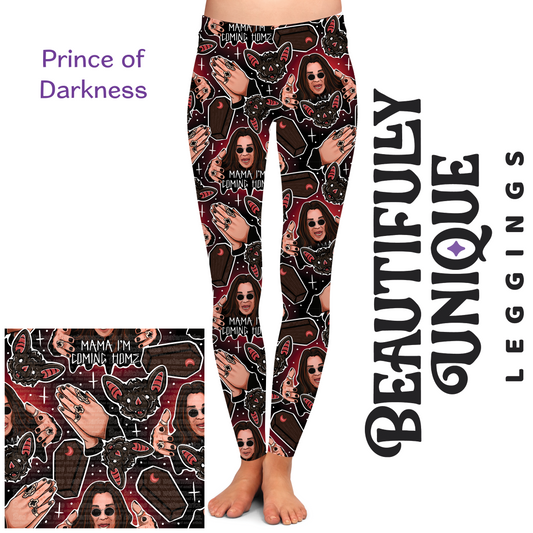 Prince of Darkness Semi-Exclusive Leggings - High-quality Handcrafted Vibrant
