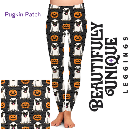Pugkin Patch Exclusive Leggings - High-quality Handcrafted Vibrant