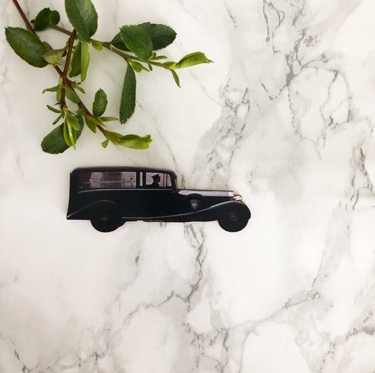 Wooden Hearse Magnet