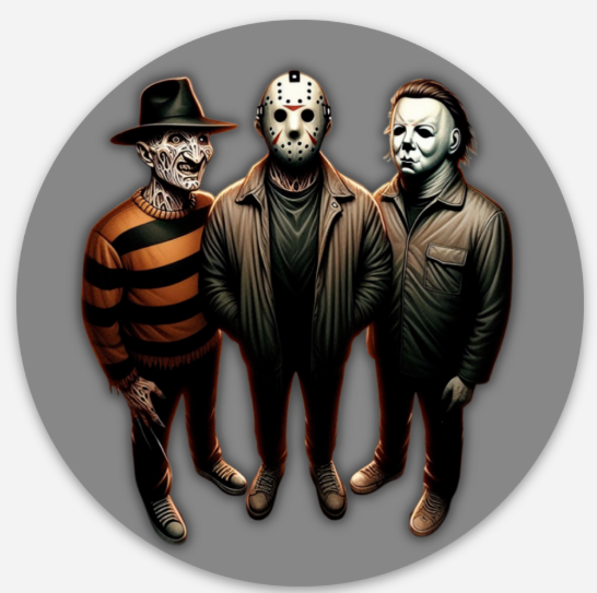 Horror Guys Sticker - Freddy, Jason & Michael