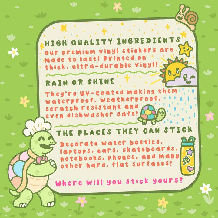 "Nice Boo-ty" Ghost Vinyl Sticker (Turtle's Soup)