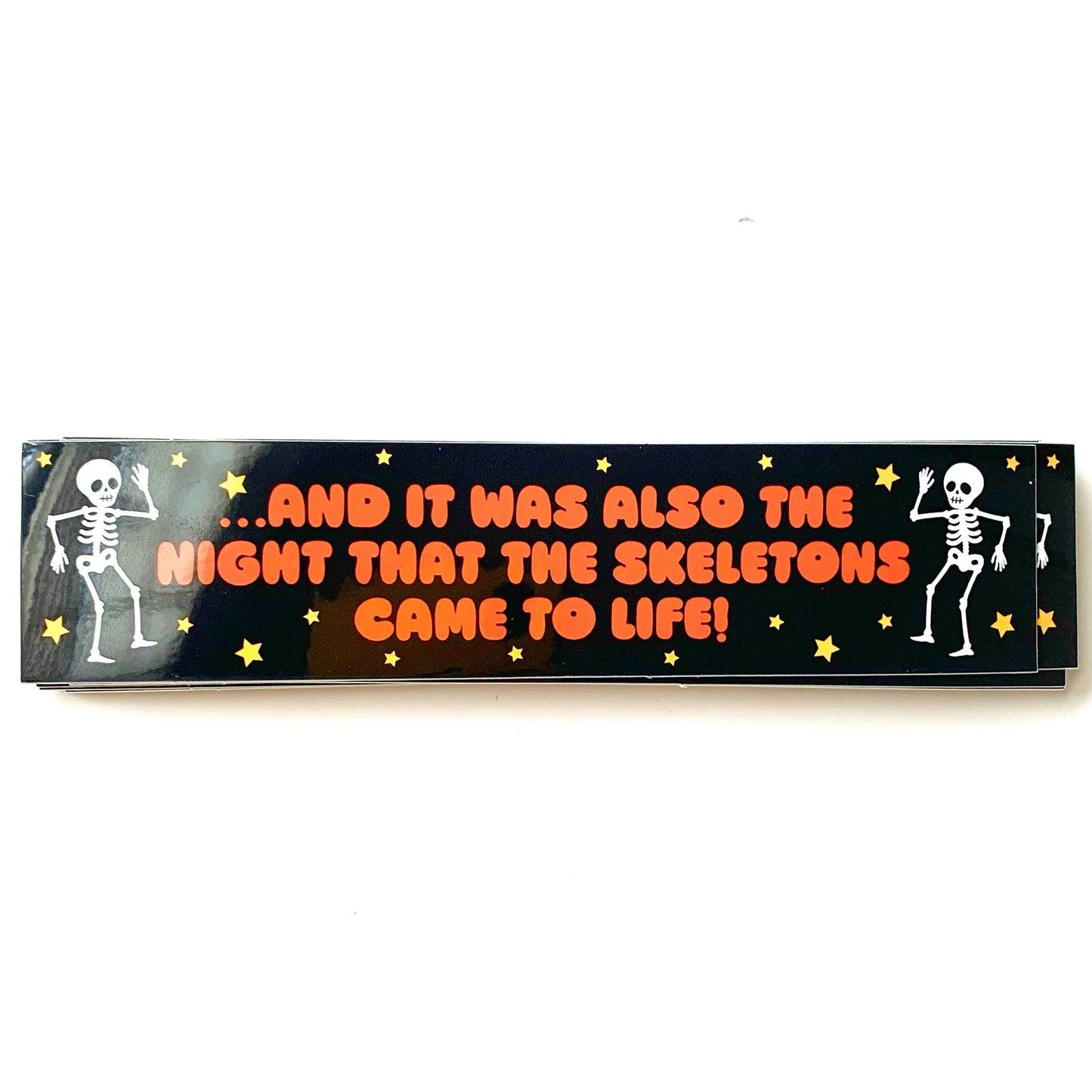 "Night That The Skeletons Came To Life" ITYSL Vinyl Sticker (Krystan Saint Cat)