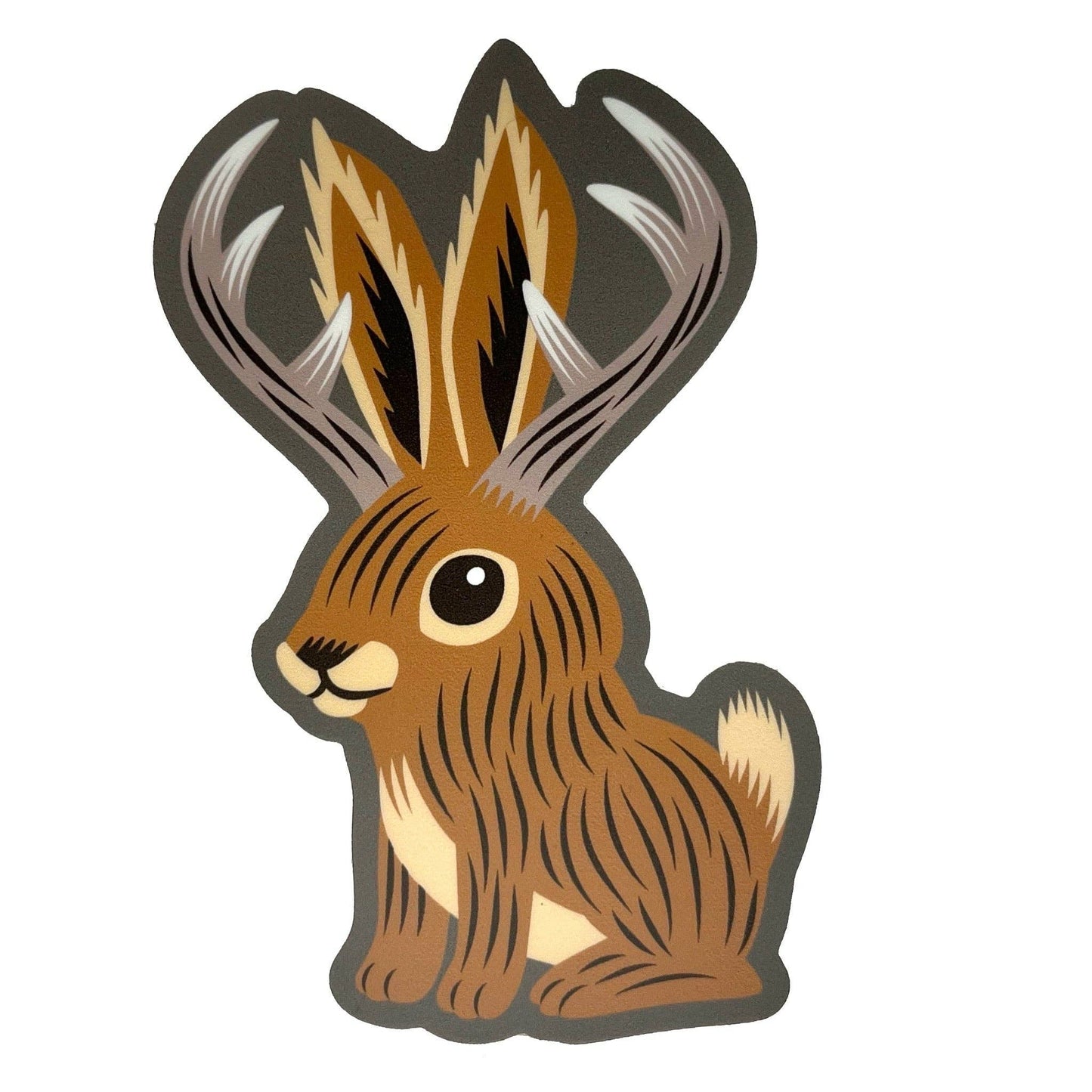 Jackalope Cute VInyl Sticker (Monsterologist)