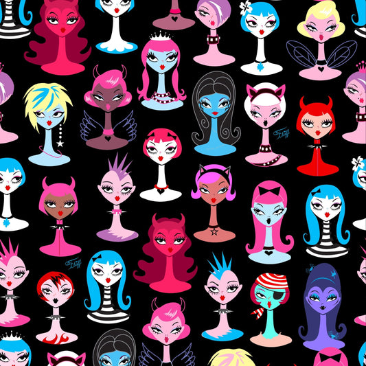 Goth Dolls Leggings by Miss Fluff x Lipstick & Chrome TC2