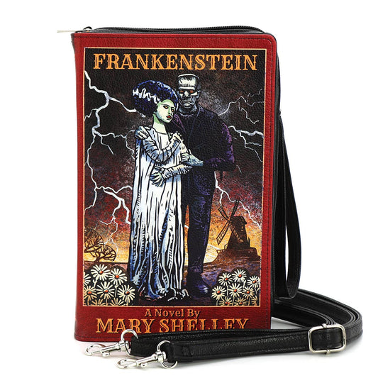 Bride + Frank Frankenstein Mary Shelley Book Clutch Bag