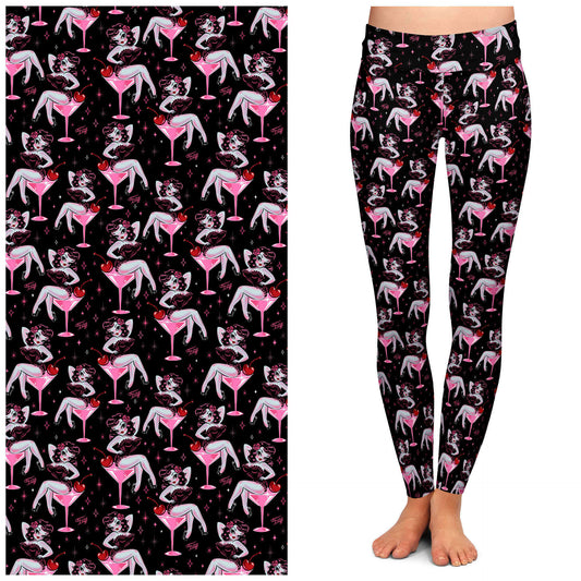 Cocktail Crush Leggings by Miss Fluff x Lipstick & Chrome TC2