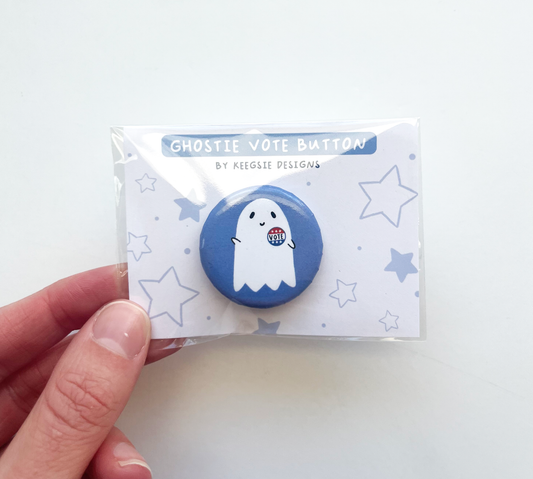 Vote Ghost Button - Keegsie Designs