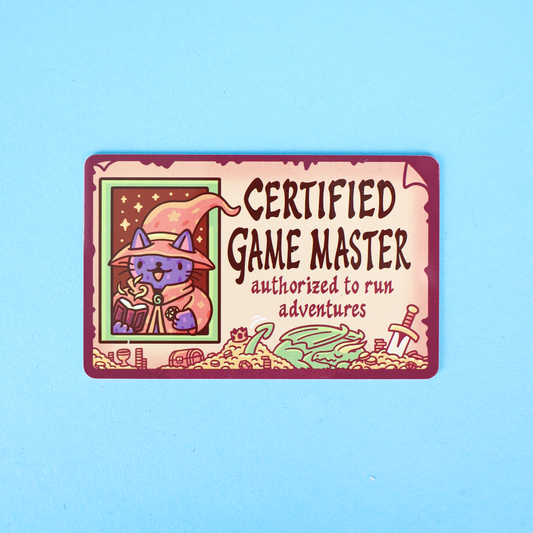 Certified Game Master, Dungeons, Art, Novelty ID Card (Turtle's Soup)