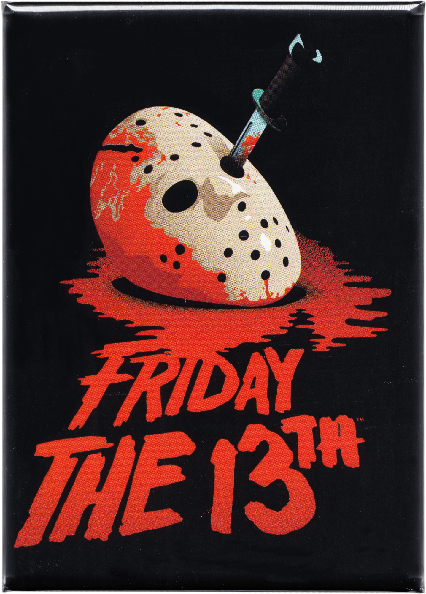 Friday Magnet - Jason's Bloody Mask And Knife