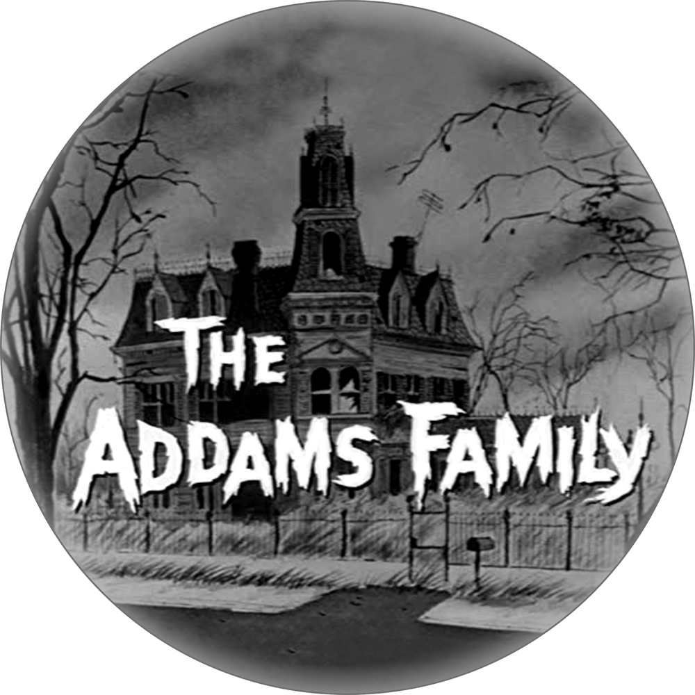 The Addams Family Pin-on Button - 1.25 Inch