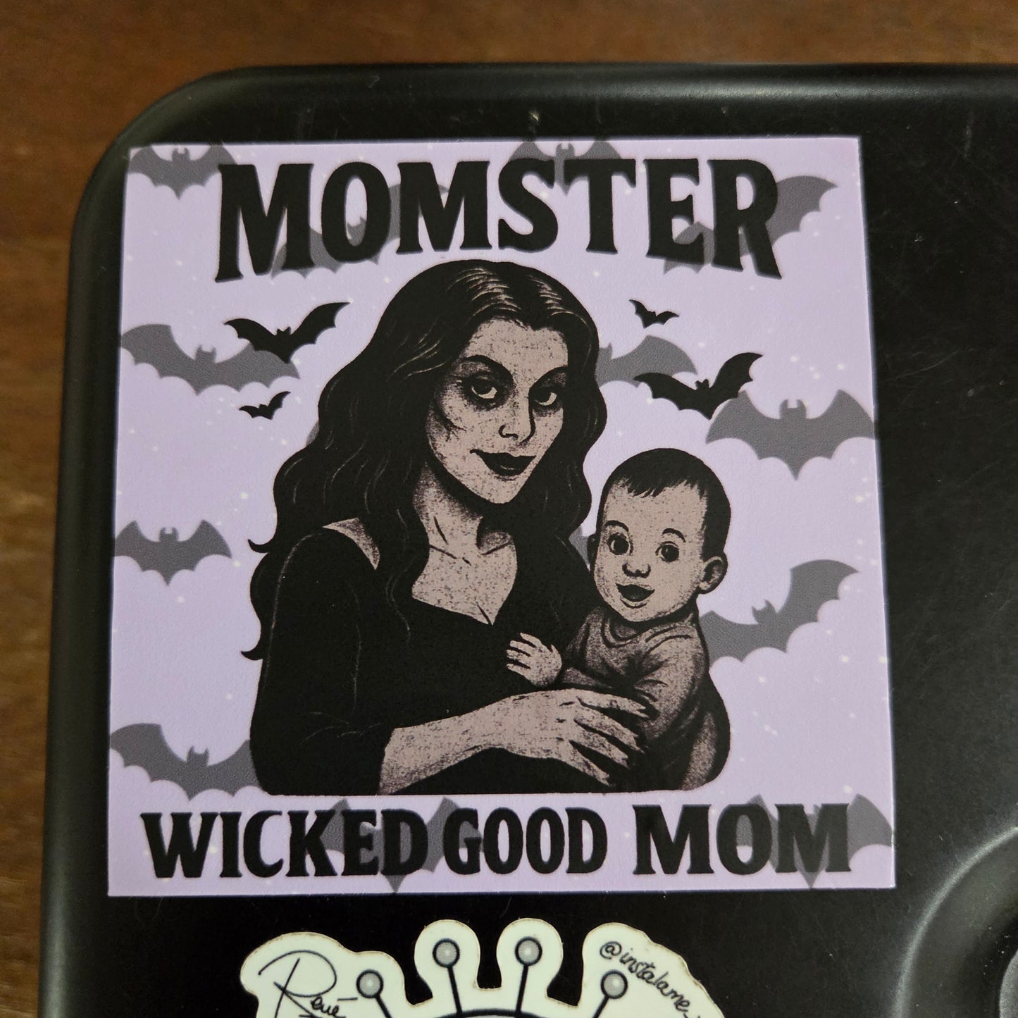 Momster – Wicked Good Mom Vinyl Sticker (3"x3")