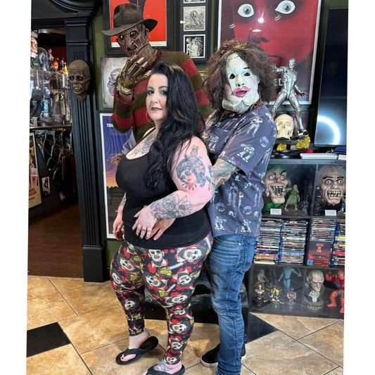 Bloody Leatherface (Semi-Exclusive) - High-quality Handcrafted Vibrant Leggings