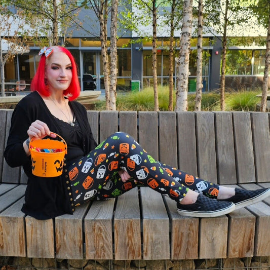 Boo Buckets - The Sketchy Pumpkin (Exclusive) - Pocket Leggings