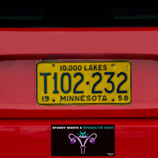 "Spooky Nights & Reproductive Rights" Bumper Sticker