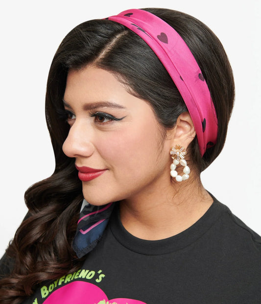 Halloween Printed Hair Scarves - Universal Monsters, Floral Pumpkins, Day of The Dead (Unique Vintage)