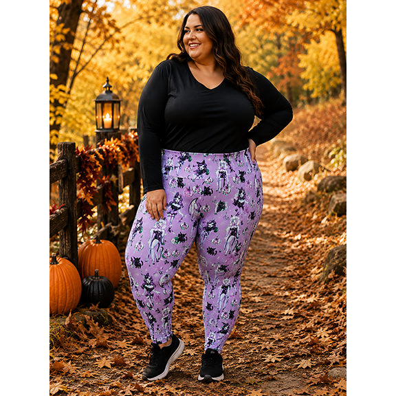 Vintage Witches Light Leggings by Miss Fluff x Lipstick & Chrome TC2
