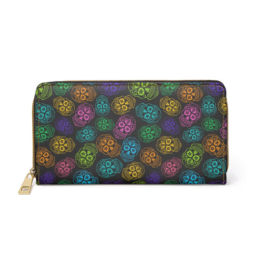 Sugar Skull - Zipper Wallet