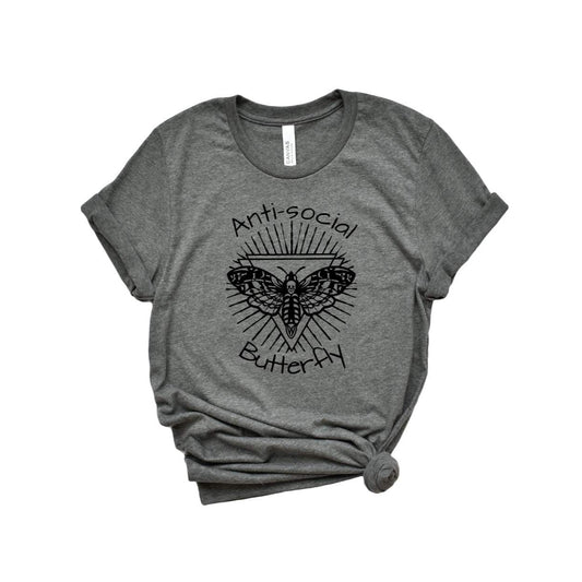 Anti-Social Butterfly Tee - Unisex Shirt