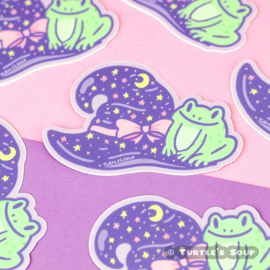 Witchy Hat Vinyl Sticker (Turtle's Soup)