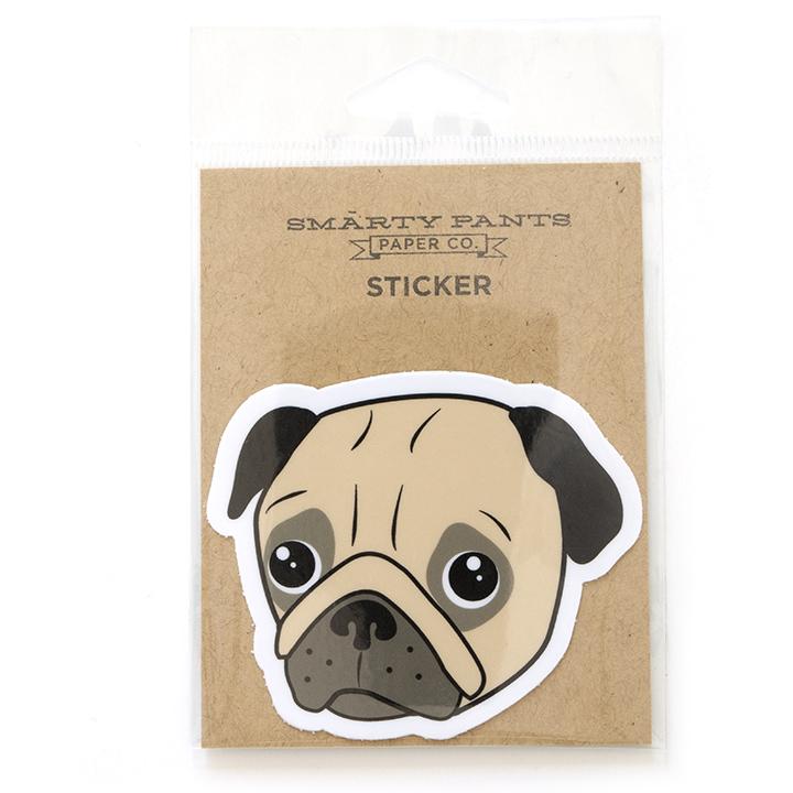 Pug Sticker (Smarty Pants Paper)