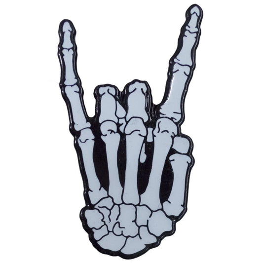 Skeleton Devil Glow Enamel Pin