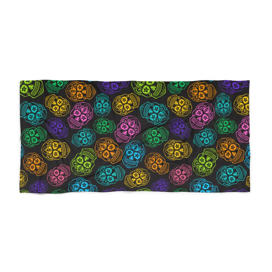 Sugar Skulls Beach Towel