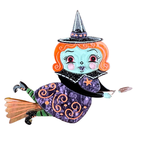 Broomhilda Brooch (Lipstick & Chrome X Johanna Parker)